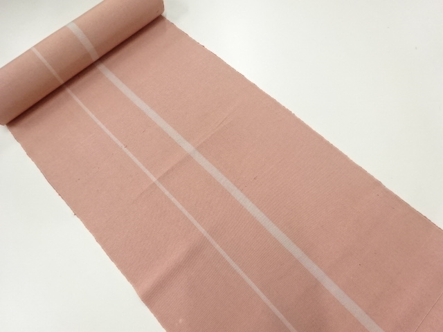 JAPANESE KIMONO / ANTIQUE BOLT FOR HASSUN OBI / SILK / WOVEN STRIPE